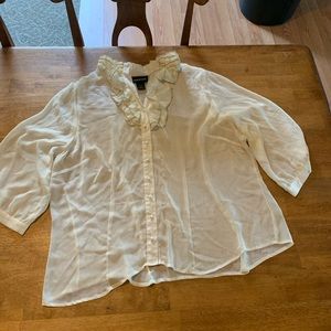 Cream and gold blouse